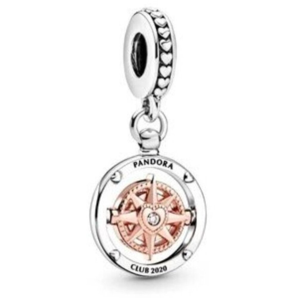 Pandora New Authentic Pandora Club 2020 Compass Dangle Charm